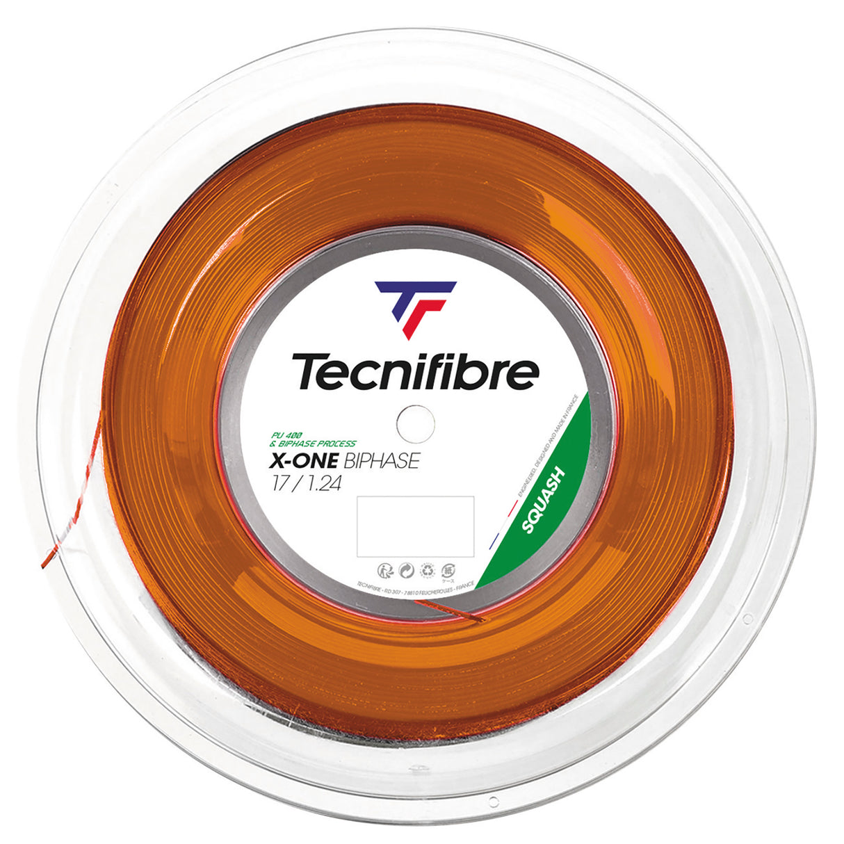 Tecnifibre X-ONE BIPHASE 1.24mm 200m Squash Reel