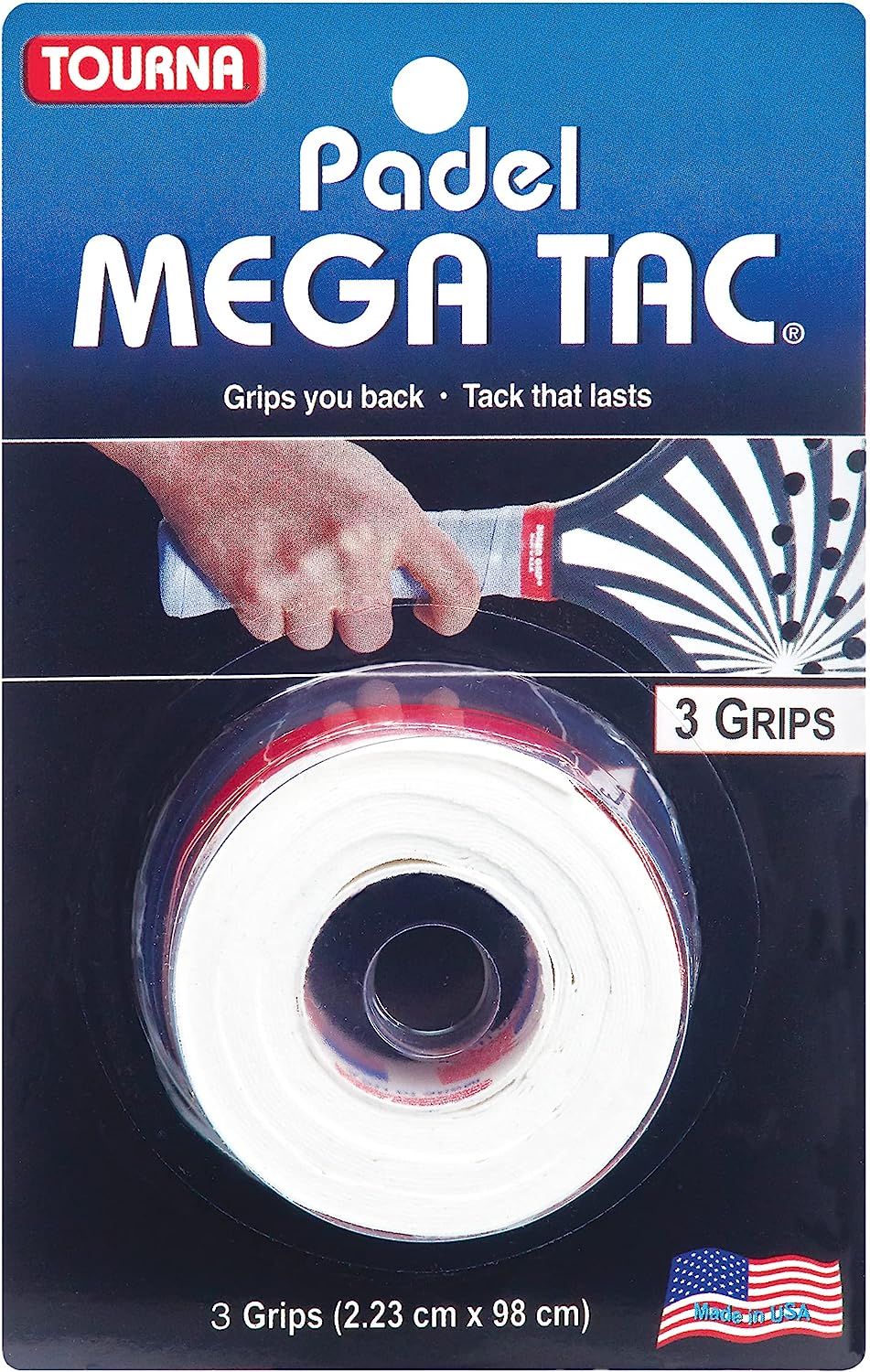 Tourna PADEL MEGA TAC Overgips 3 Pack