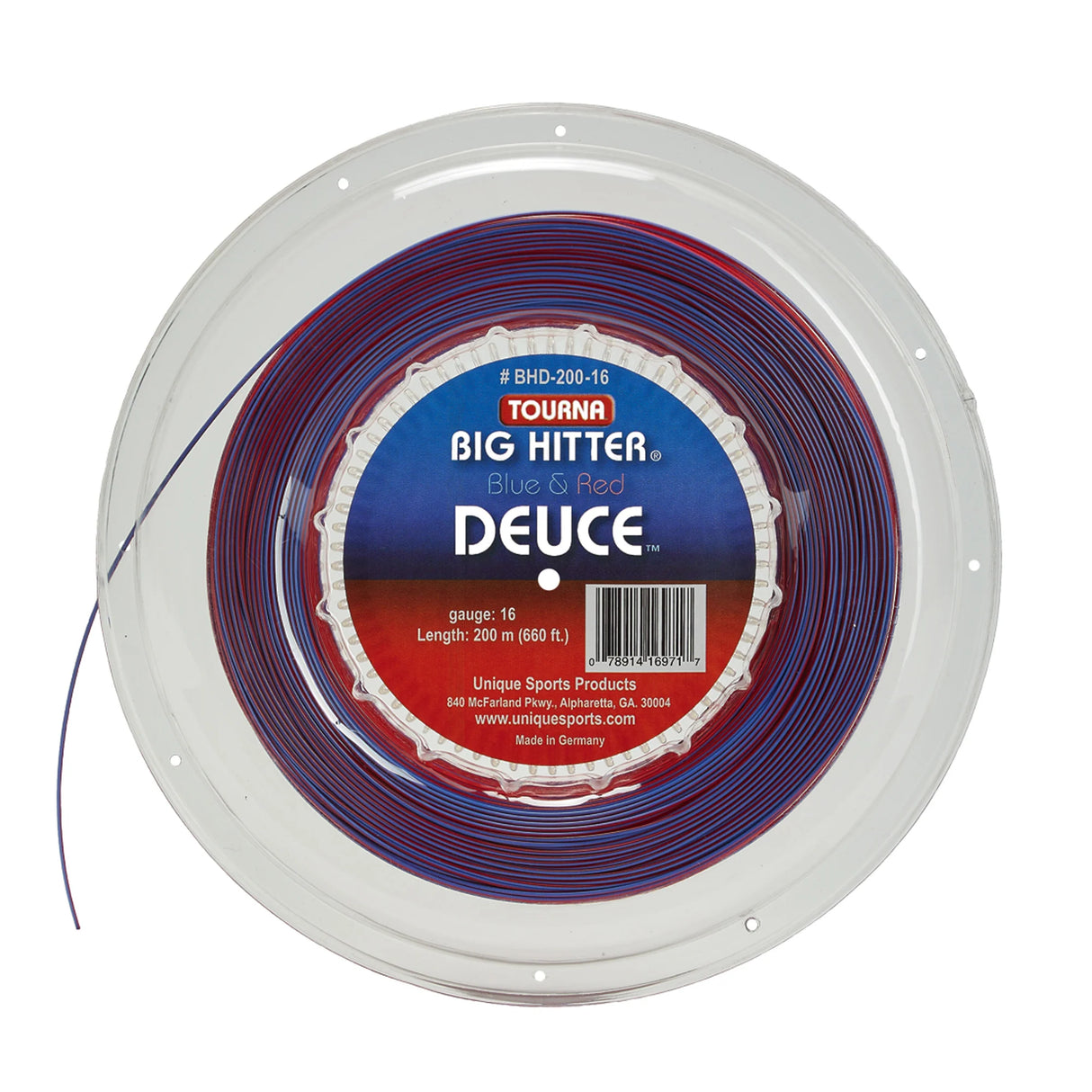 Tourna BIG HITTER DEUCE 1.30mm 220m Reel
