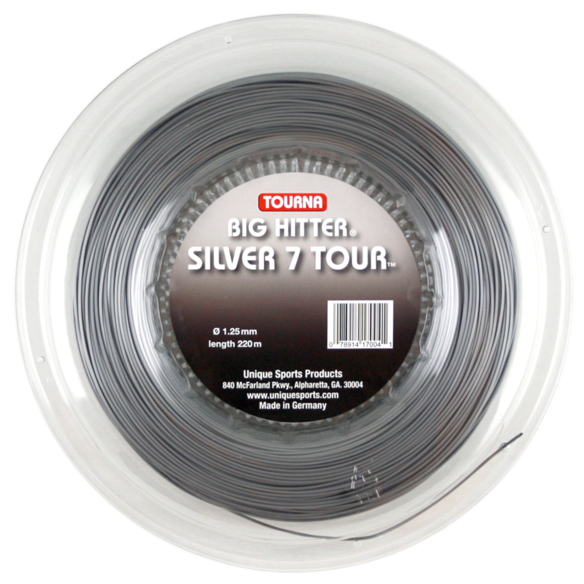 Tourna BIG HITTER SILVER 7 TOUR 1.25mm 220m Reel