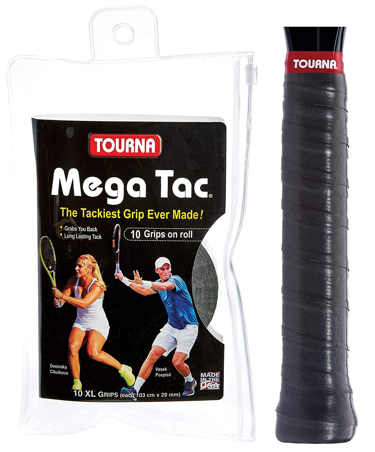 Tourna MEGA TAC XL Overgips 10 Pack