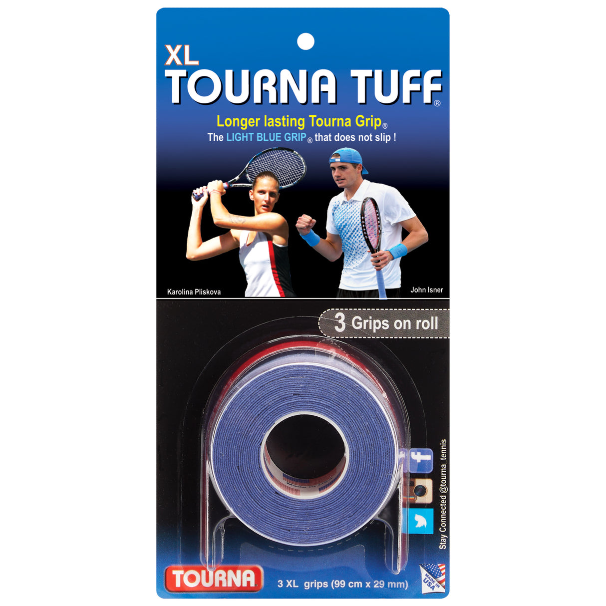 Tourna TUFF XL Overgips 3 Pack